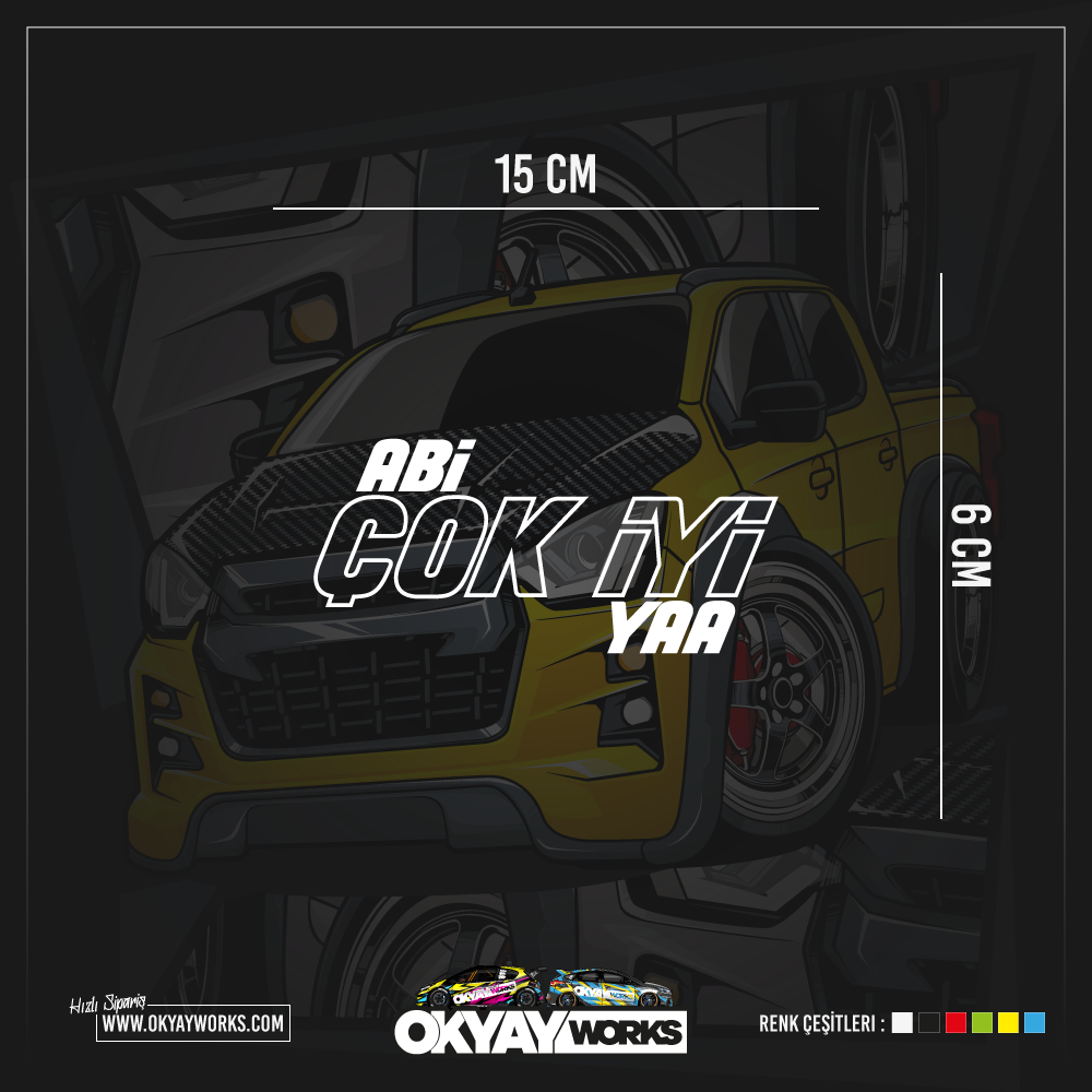 Abi Çok İyi Yaa Sticker