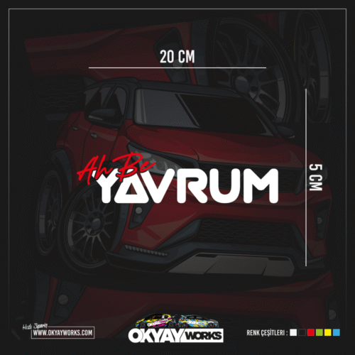 Ah Be Yavrum Sticker