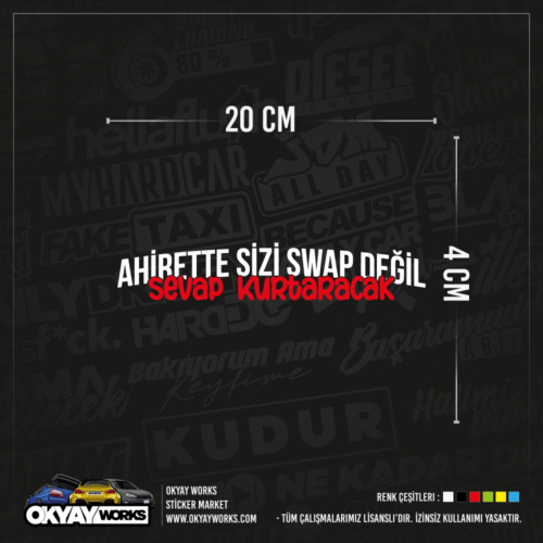 Ahirette Sizi Swap Değil Sevap Kurtaracak Sticker