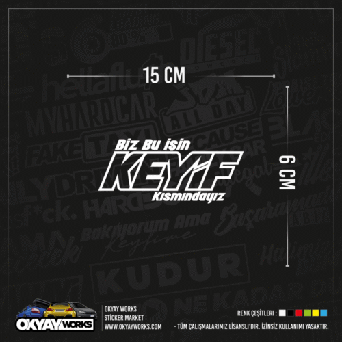Biz Bu İşin Keyif Kısmındayız Sticker