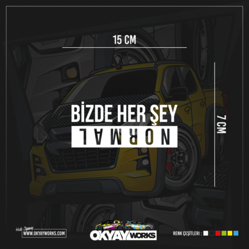 Bizde Her Şey Normal Sticker