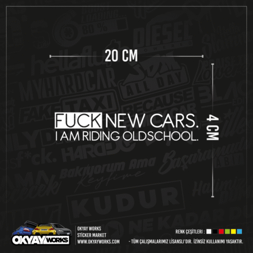 Fuck New Cars Sticker