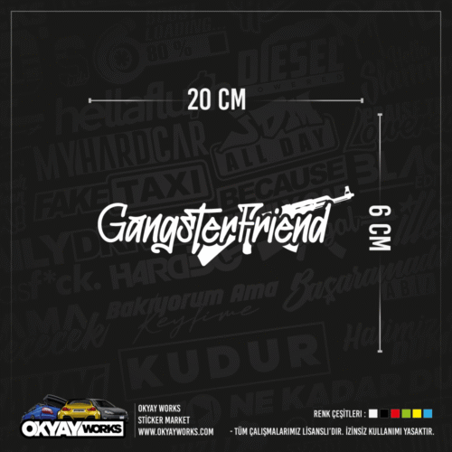 Gangster Friend Sticker