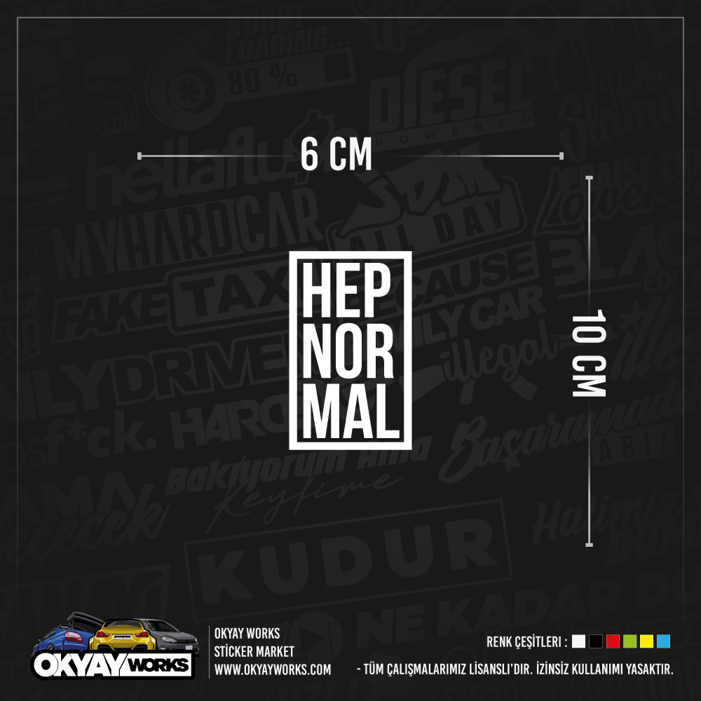 Hep Normal Sticker