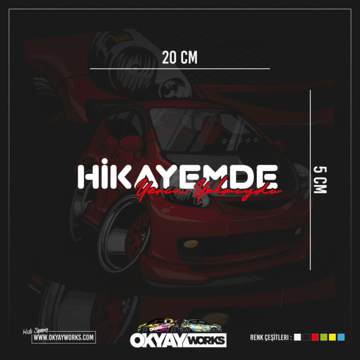 Hikayemde Yerin Yokmuydu Sticker