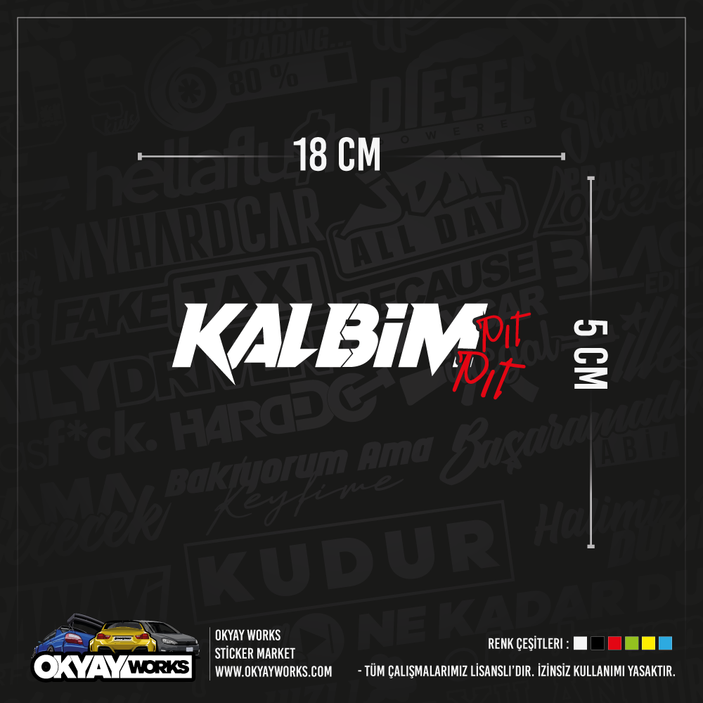 Kalbim Pıt Pıt Sticker