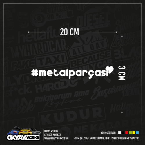 MEtal Parçası Sticker