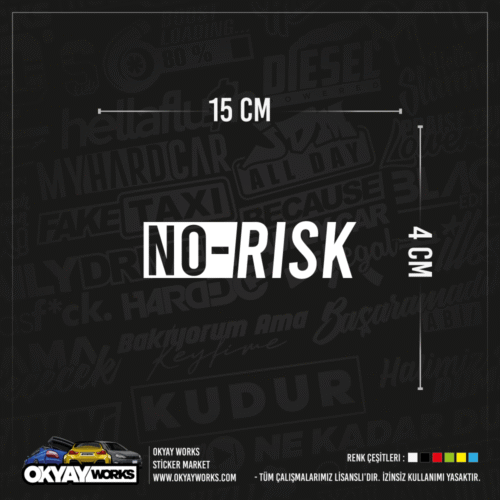 No Risk Sticker