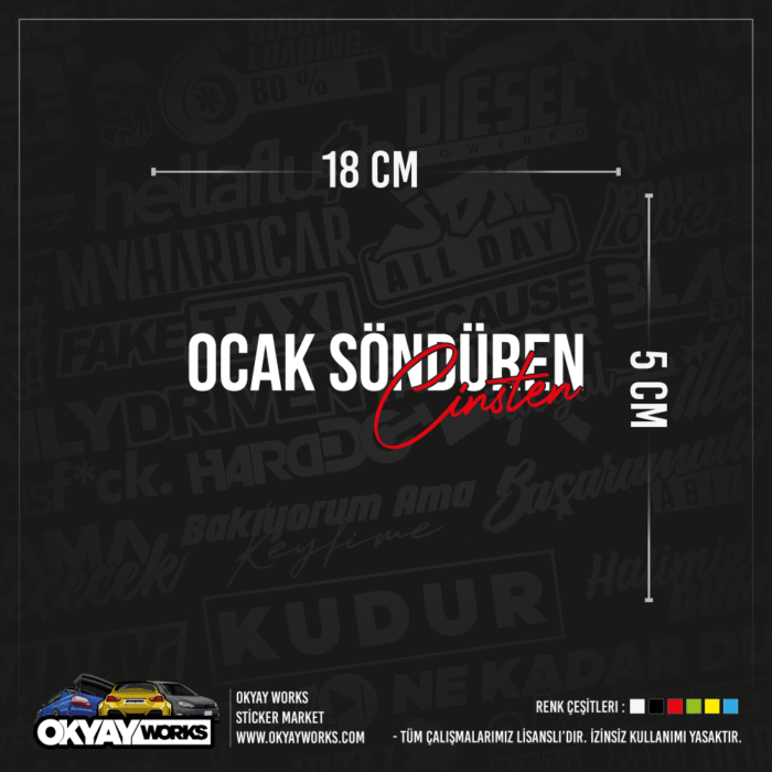 Ocak Söndüren Cinsten Sticker