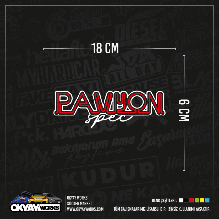 Pavyon Spec Sticker
