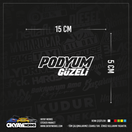 Podyum Güzeli Sticker