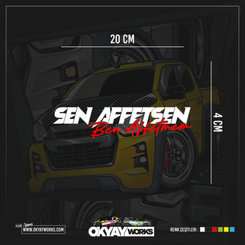 Sen Affetsen Ben Affetmem Sticker
