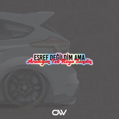 Eşref Değildim Ama Hologram Sticker