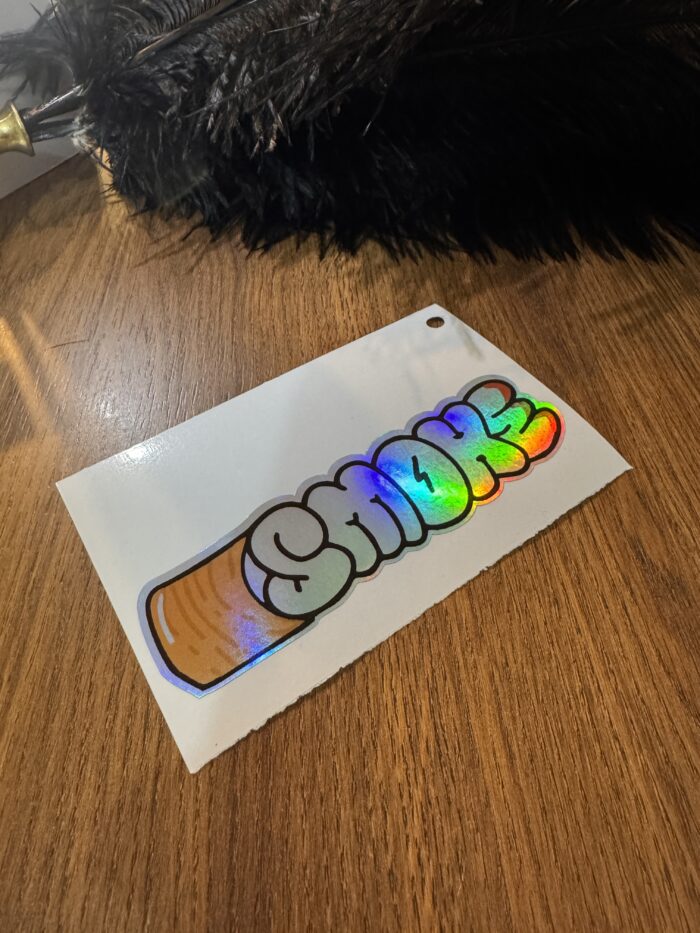 Smoke Dijital Baskı Sticker