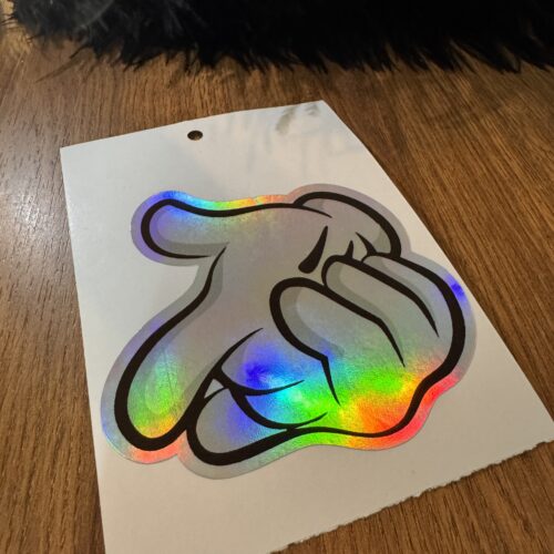 El İşareti Dijital Baskı Sticker