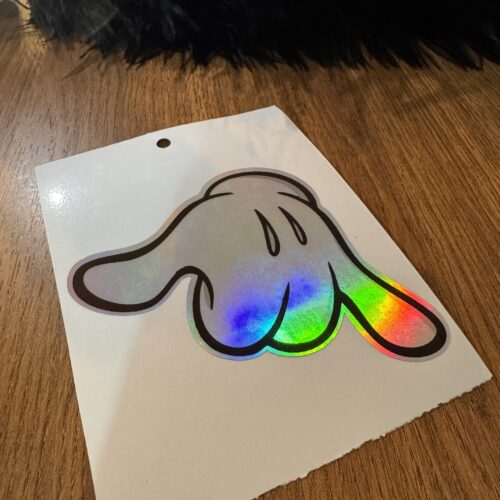 El İşareti Dijital Baskı Sticker