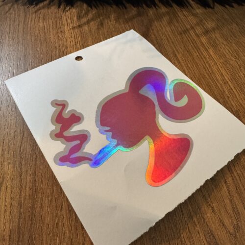 Barbie Smoke Dijital Baskı Sticker