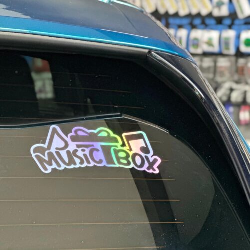 Music Box Hologram Sticker