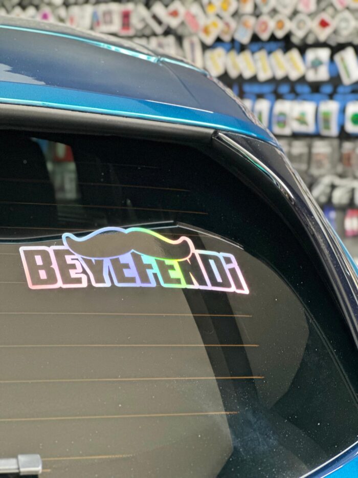Beyefendi Hologram Sticker