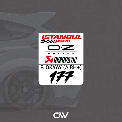 İstanbul Park Bayrak Kişiye Özel Sticker