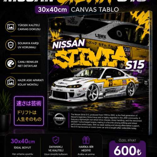 Jdm Silvia Canvas Tablo
