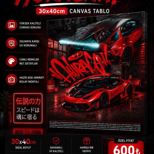 Huracan Canvas Tablo