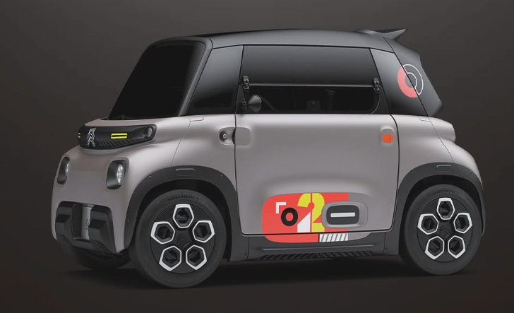 Citroen Ami Peps Yan Sticker Seti