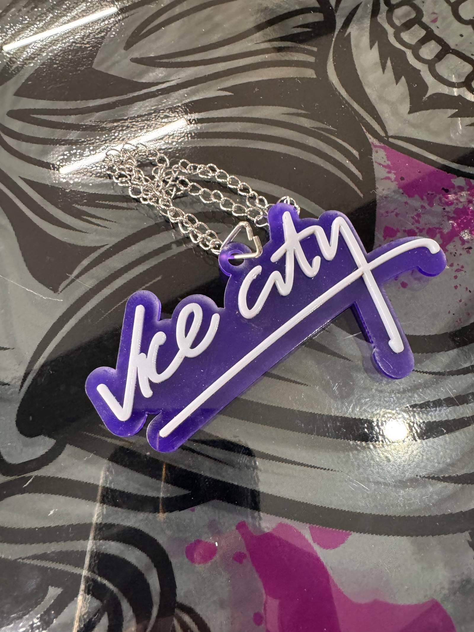 Vice City Mor Pleksi Ayna Süsü