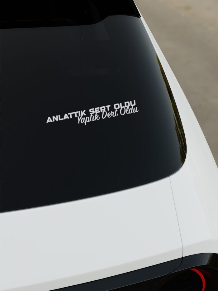 Anlattık Sert Oldu Yaptık Dert Oldu Sticker