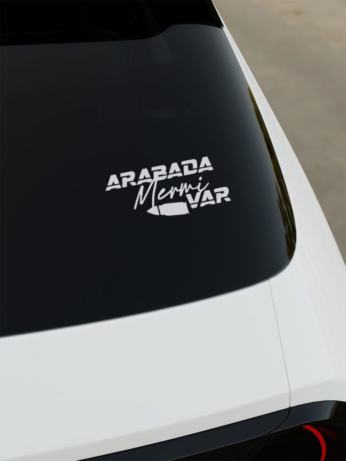 Arabada Mermi Var Sticker