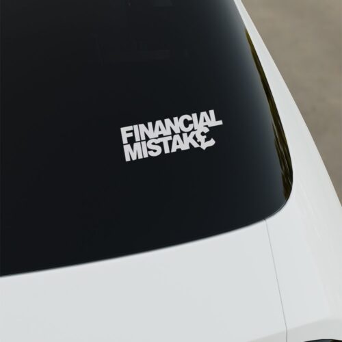 Financial Mistake Sticker