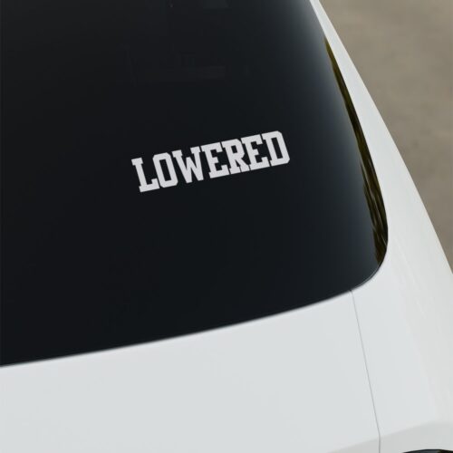 Lowered Sticker
