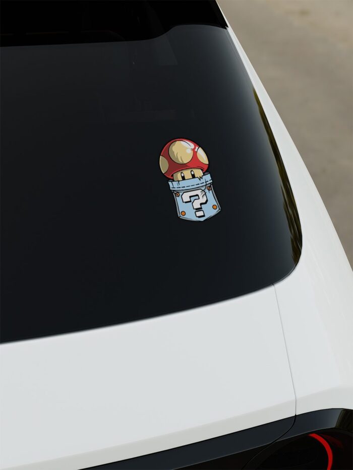 Mario Dijital Baskı Sticker