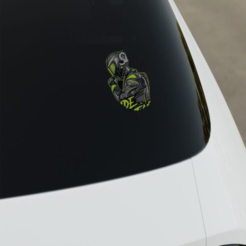 Motor Erkek Dijital Baskı Sticker